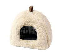 Winter Hamster Bed - 20cm Plush Small Animal Cave, Non-Slip Nest, Soft Pet Sleeping Bed | Hamster Chinchilla Squirrel Resting Playing for Balcony Classroom Apartment Living Room Comfort Snug