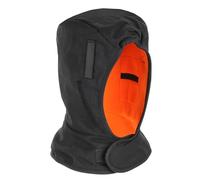 Winter Hard Hat Liner, Cotton Shell, Thermal Fleece Lined, Shoulder Length, Ergodyne N-Ferno 6852,Black