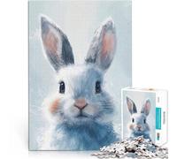 Winter Hare Gaze1000 Piece Adult Puzzles Help the brain exercise addictive toys to cultivate patience Gifts Ideas 38x26cm