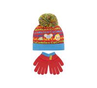 Winter Hat And Gloves Set Cocomelon Red One Size