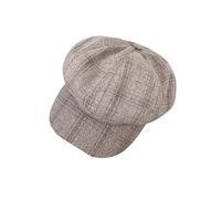 Winter Hat Clearance Winter Vintage Panel Baker Boy Flat Caps Women Winter Plaid Hat Newsboy Beret Cap Berets Satin Lined Knit