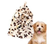 Winter Hat for Dogs - Beanie with Knitted Warmeter, Ear Protection with Leopard Motif, Hot Snood for the Cold Season for Pets such as Cats