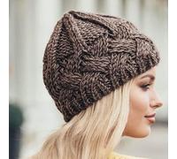 Winter Hat for Women Beanie Hat with Lining Men Lady Knitted Winter Cap for Female Girl Hat Warm (Color : Army-green, Size : One Size)