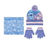 Winter Hat, Glove and Scarf Set Child Cerda Disney Stitch Violet TU