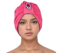 Winter Hat Men - Women's Fashionable Chemo Turban Wrap Cap Scarf Shawl Muslim Ruffle Hat for Cold Weather