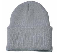Winter Hats for Women Men Comfortable Breathable Slouchy Beanies Soft Warm Knitted Hats Unisex Skull Beanie Caps Soft Stretchy Unisex Knitted Beanie Hat Cuffed Ribbed Head Warmer Grey