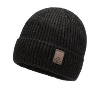 Winter Hats for Women Small Head, Woolly Hat Cable Knit Cuffed Skull Caps Satin Lined Beanie Winter Bobble Hats Soft Stretch Slouchy Beanies for Outdoor Sports Ski Black