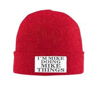 Winter Hats I'm Mike Doing Mike Things Funny Father's Day Warm Skull Cap Stretchy Knit Cuffed Hats for Teens Cycling Hiking