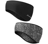 Winter Headband Ear Warmer - 2 Pack Warm Cozy Fleece Stretchy Ear Muff with Full Cover for Outdoor Sports, Running, Hiking, Cycling, Tennis, Jogging (Colour 5)