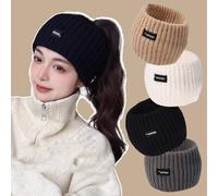 Winter Headbands for Women's Hair, Knitted Headband Hairband Soft Lining Cable Ear Warmers Comfy Ear Muffs Crochet Ladies Head Band Ski Walks Gifts for Women Girl (Knitted4B)