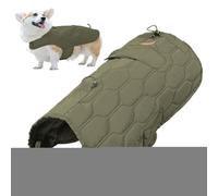 Winter Heat Vest for Pets, Winter Coat for Windproof Dogs, Wind PET Thermal Vest - Striped Reflective Coat for Cold Weather for a VAR Reflective Strip