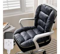 Winter Heated Seat Cushion with 9-Level Temperature Adjustment and 4-Speed Timed Function, Comfortable and Soft Suitable for Cold Weather(Gray1)