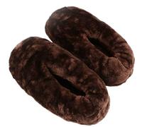Winter Heated Slipper Foot Warmer USB Thermal Shoes, Plush Heated Slippers Fast Heating Technology for Cozy Feet Cold Days and Relaxation(Brown)