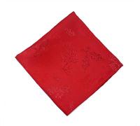 Winter Hedgerow Sparkly Christmas Damask Napkin - Red - 45cm x 45cm