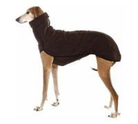 Winter High-Collar Dog Jumper - Warm Knit Sweater for Medium & Large Breeds - Cozy Pet Coat for Great Danes, Greyhounds & Pitbulls - Thick Thermal Dog Jacket for Cold Weather(Brown,M)