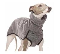 Winter High-Collar Dog Jumper - Warm Knit Sweater for Medium & Large Breeds - Cozy Pet Coat for Great Danes, Greyhounds & Pitbulls - Thick Thermal Dog Jacket for Cold Weather(Grey,3XL)