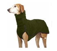 Winter High-Collar Dog Jumper - Warm Knit Sweater for Medium & Large Breeds - Cozy Pet Coat for Great Danes, Greyhounds & Pitbulls - Thick Thermal Dog Jacket for Cold Weather(Green,S)