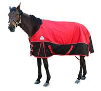 Winter Horse Turnout Blanket, 1200D Waterproof Poly Rain Sheet with Neck Cover and Belly Wrap, Heavy Duty Outdoor Protection