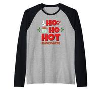 Winter Hot Chocolate Santa Funny Xmas Christmas Costume Raglan Baseball Tee