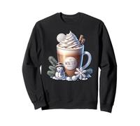 Winter Hot Cocoa Xmas Mug For Women Who Loves Coffee Latte Sweatshirt