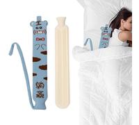 Winter Hot Water Bottle, Hot Bag, 2 L Winter Hot Water Bag, Long Hot Water Bottle, Hand Warmer with Large Capacity, Bed Warmer with Soft Cover for the Bed