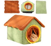 Winter House for Cats, Removable and Washable Cat Bed | Removable Cave Cat Bed with Door Design - For Puppies and Small Animals for the Play Corner for Winter and