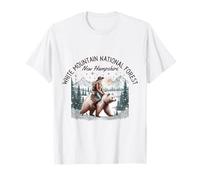 Winter in White Mountain National Forest New Hampshire Bear T-Shirt