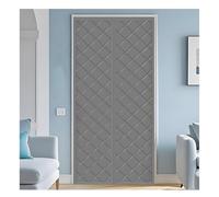 Winter Insulated Magnetic Doors Curtain, Cotton Insulation Curtain for Doors Windows, Soundproof Weatherproof Door Covers, Temporary Door Screen for Garage(Grey,90x190cm)