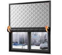 Winter Insulated Window Cover Blackout Curtains Keep Cold or Heat Out Windproof Noise Window Treatment Thermal Insulated Reusable Customize Window Insulation Kits Privacy Protection Blinds