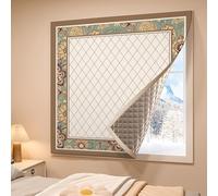 Winter Insulated Window Curtain,Thermal Insulated Window,Thickened Window Insulation Kits,Heat Insulating Blackout Curtain,Privacy Protection,for Old Windows,Living Room