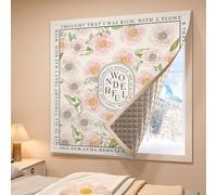 Winter Insulated Window Curtain,Thermal Insulated Window,Thickened Window Insulation Kits,Heat Insulating Blackout Curtain,Privacy Protection,for Old Windows,Living Room