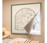 Winter Insulated Window Curtain,Thermal Insulated Window,Thickened Window Insulation Kits,Heat Insulating Blackout Curtain,Privacy Protection,for Old Windows,Living Room