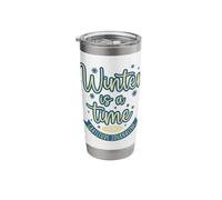 Winter is A Time for Gratitude Journaling Reflection Stainless Steel Insulated Tumbler