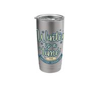 Winter is A Time for Gratitude Journaling Reflection Stainless Steel Insulated Tumbler