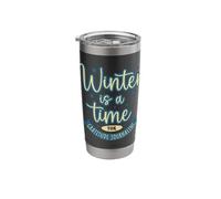 Winter is A Time for Gratitude Journaling Reflection Stainless Steel Insulated Tumbler