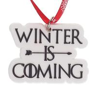 Winter Is Coming Hanging Christmas Tree Decoration Silicone Ornament Novelty Bauble - Stocking Filler - Secret Santa - Colourful Multicoloured - Small Gift - Funny