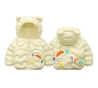 Winter Jacket Boys Winter Coat Girls Hiking Jacket with Hood Quilted Jacket Warm Children's Jacket Ultralight Children Plain Cute Baby Outerwear Jacket Age 1-5 Years