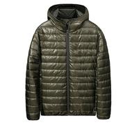 Winter Jackets for Men Lightweight Puffer Jacket Zip Up Long Sleeve Hooded Cardigan Winter Padded Coats Down Jacket Quilted Jacket Puffer Coat Outerwear for Ski Hiking Travel