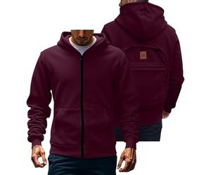 Winter Jackets for Men,Multifunctional Hooded Sweatshirt Back Bag Can Be Opened Couple Style Top Jacket Full Zip Long Sleeve Coats Women's Autumn Winter Jackets Convenient Hoodies for Outdoor S-3XL