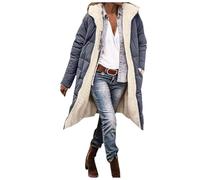 Winter Jackets for Women UK, Thermal Waterproof Longline Winter Coat, Warm Hooded Windproof Jacket for Cold Climate Season