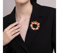 Winter Jewelry Set Christmas Brooch European And Cartoon Dripping Snowman Corsage Badge Santa Christmas Tree Pin