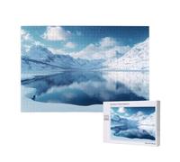 Winter Jigsaw Puzzles for Adults 120, Snow Mountain Puzzles for Adults Wooden, Funny/Difficult/Impossible/Challenging Decompression Games, As a Birthday for Women and Men M-956