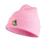 Winter Kermit The Frog Sipping Tea Beanie Warm Soft Oversized Thick Cable Knitted Hat Unisex Cuffed Skull Knit Caps…, Pink, One Size