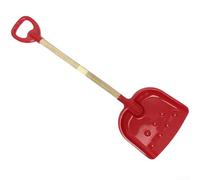 Winter Kids Snow Shovel with Removable Wooden Handle and Plastic Scoop Designed for Easy Use and Outdoor Snow Fun (Red)