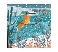 Winter Kingfisher by Liane Payne Pack of 8 Christmas Cards