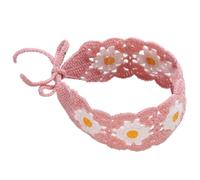 Winter Knit Floral Headbands for Womens Crochet Turban Knitted Ear Warmer Head Wrap Vintage Hair Scarf