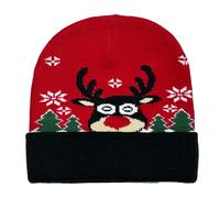 Winter Knit Hat - Warm Cozy Beanie for Christmas Holiday, Outdoor Winter Activities, Cold Weather, Adults