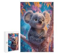 Winter Koala in Snow Puzzle 1000 Teile Schwer Puzzle Spielzeug Lernspiel Impossible Herausforderungsspielzeug Für Erwachsene Kinder 1000 PCS