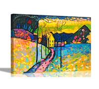 Winter Landscape By Wassily Kandinsky Canvas Pictures Framed Prints Wall Art Home Office Work Artwork 51 x 38cm (20 x 15 inches)