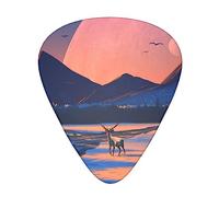 Winter Landscape Guitar Pick 12 Picks Fashion Durable Bass Plectrums In A Box For Ukulele Electric Guitar Bass
